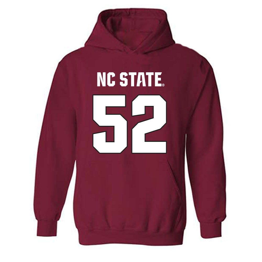 NC State - NCAA Football : David Collins - Sports Shersey Hooded Sweatshirt-0