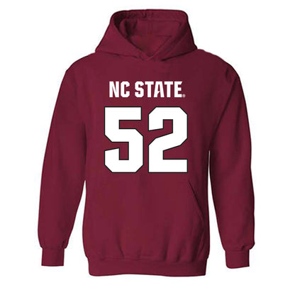 NC State - NCAA Football : David Collins - Sports Shersey Hooded Sweatshirt-0