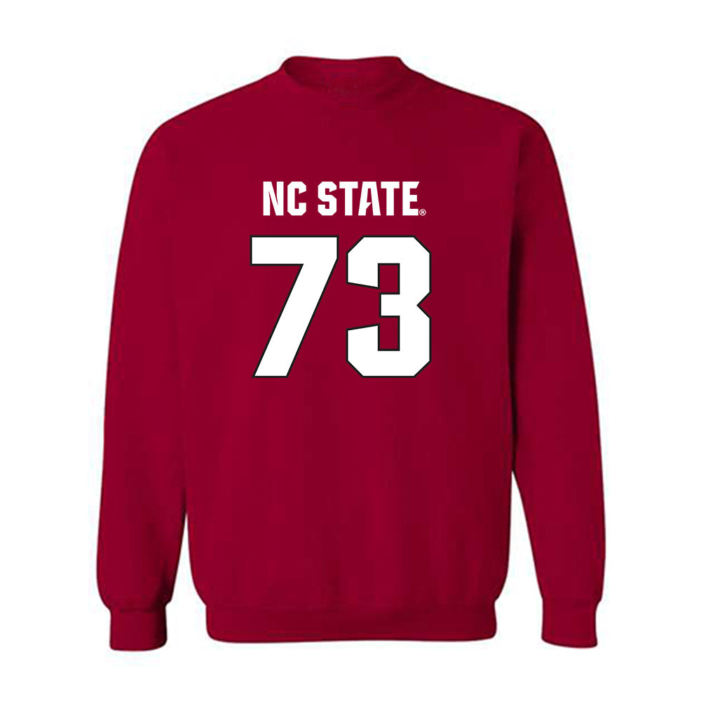 NC State - NCAA Football : Brady Sakowitz - Sports Shersey Crewneck Sweatshirt-0