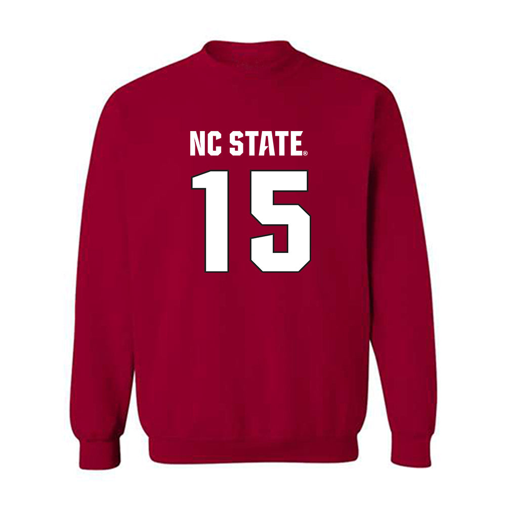 NC State - NCAA Football : Hudson Wilharm - Sports Shersey Crewneck Sweatshirt-0