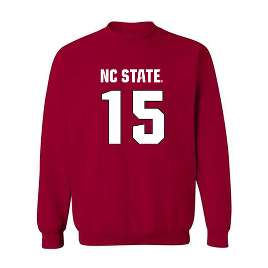 NC State - NCAA Football : Hudson Wilharm - Sports Shersey Crewneck Sweatshirt-0
