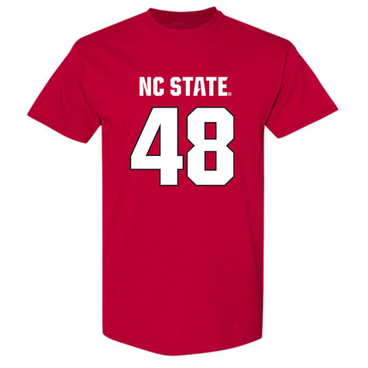 NC State - NCAA Football : Hunter Jackson - Sports Shersey T-Shirt-0