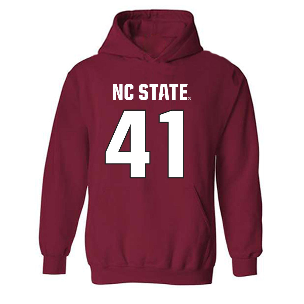 NC State - NCAA Football : AJ Richardson - Sports Shersey Hooded Sweatshirt-0