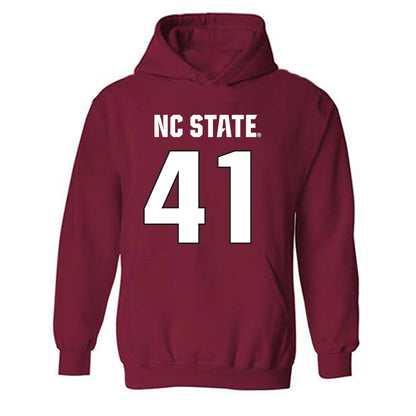 NC State - NCAA Football : AJ Richardson - Sports Shersey Hooded Sweatshirt-0