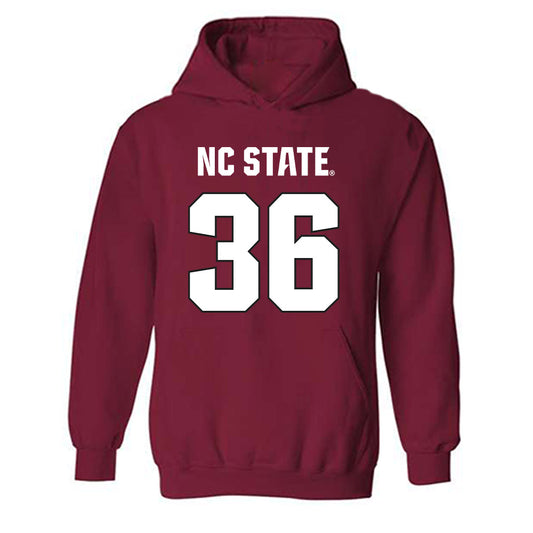 NC State - NCAA Football : Tristen Hill - Sports Shersey Hooded Sweatshirt-0