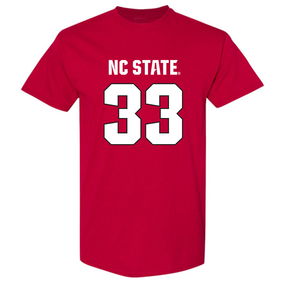 NC State - NCAA Football : Zykir Moore - Sports Shersey T-Shirt-0
