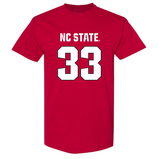 NC State - NCAA Football : Zykir Moore - Sports Shersey T-Shirt-0