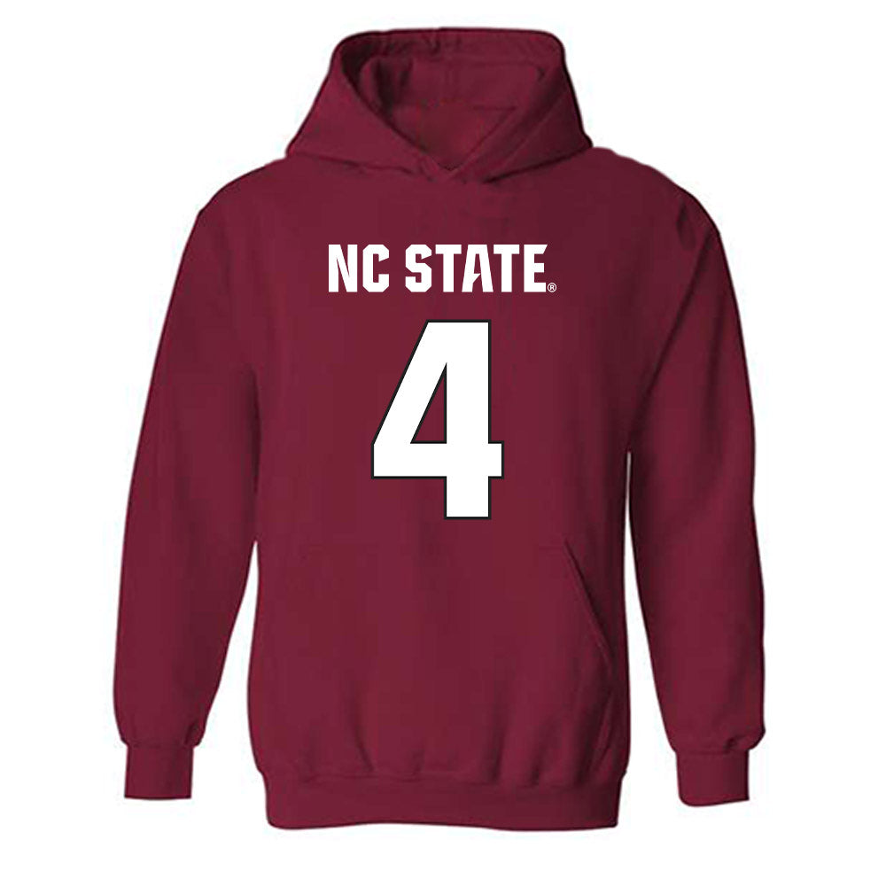 NC State - NCAA Football : Jayden Scott - Sports Shersey Hooded Sweatshirt-0