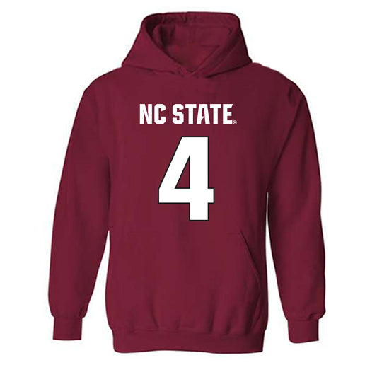 NC State - NCAA Football : Jayden Scott - Sports Shersey Hooded Sweatshirt-0
