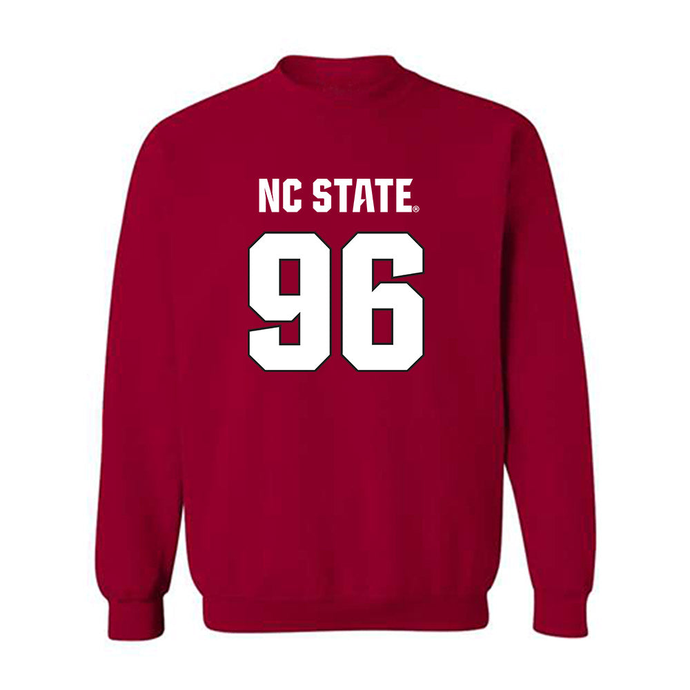 NC State - NCAA Football : Jackson Waller - Sports Shersey Crewneck Sweatshirt-0