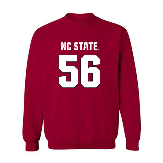 NC State - NCAA Football : Omarian Abraham - Sports Shersey Crewneck Sweatshirt-0