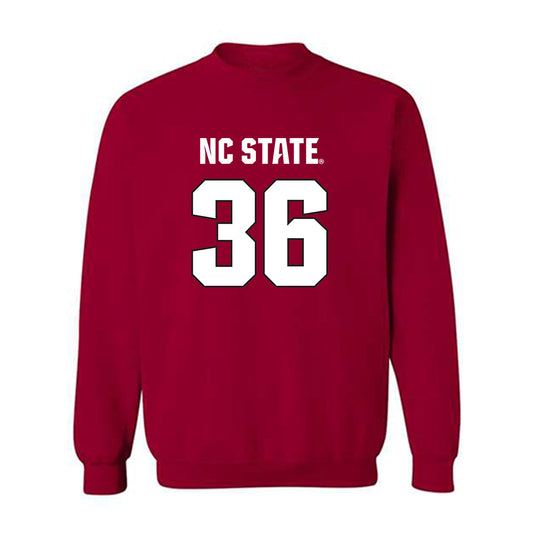 NC State - NCAA Football : Tristen Hill - Sports Shersey Crewneck Sweatshirt-0