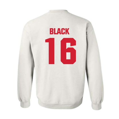 NC State - NCAA Baseball : Collins Black - Classic Shersey Crewneck Sweatshirt-1