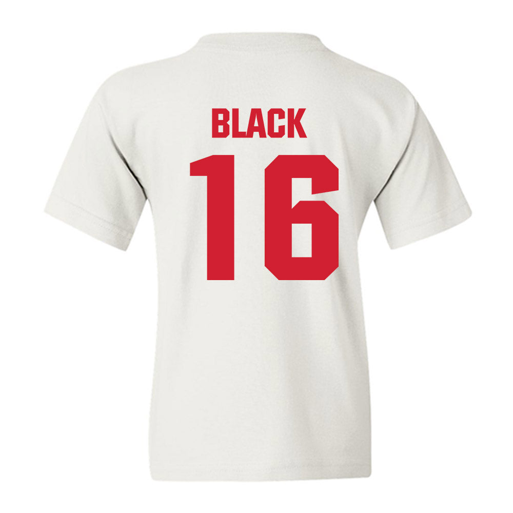 NC State - NCAA Baseball : Collins Black - Classic Shersey Youth T-Shirt-1