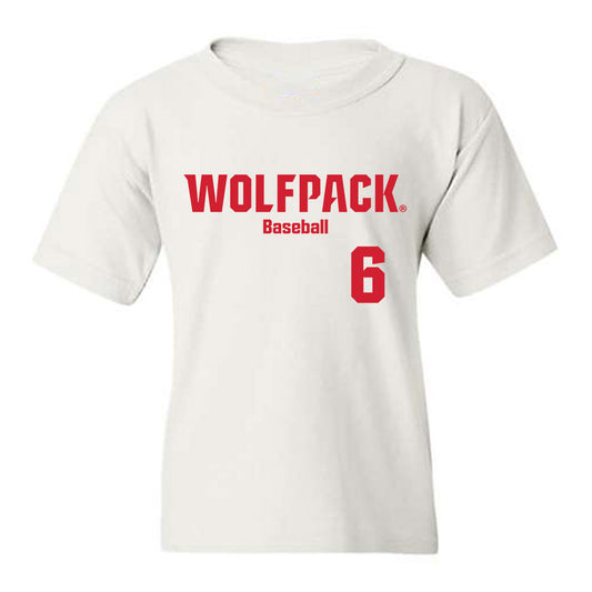 NC State - NCAA Baseball : Dalton Bargo - Classic Shersey Youth T-Shirt-0