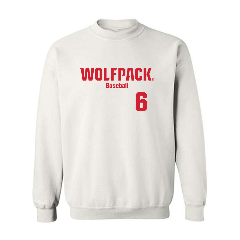 NC State - NCAA Baseball : Dalton Bargo - Classic Shersey Crewneck Sweatshirt-0