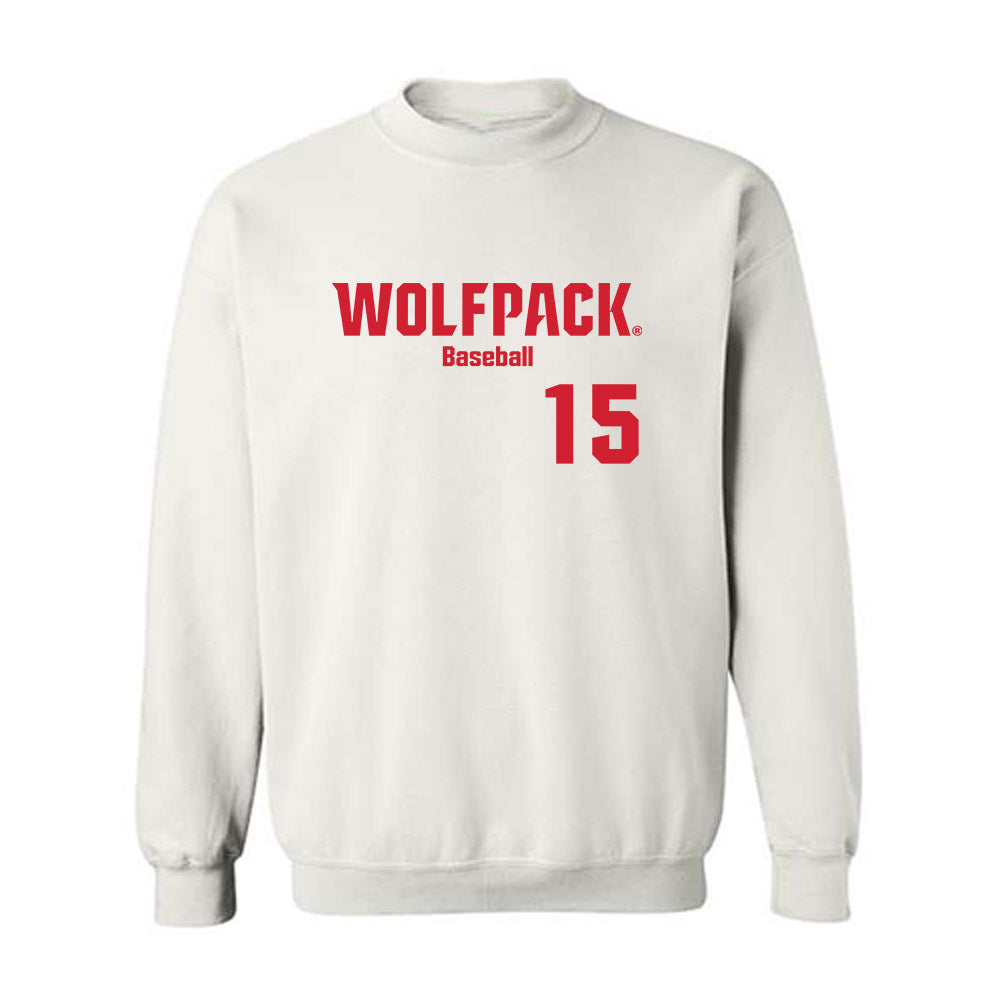 NC State - NCAA Baseball : Drew Lanphere - Classic Shersey Crewneck Sweatshirt-0