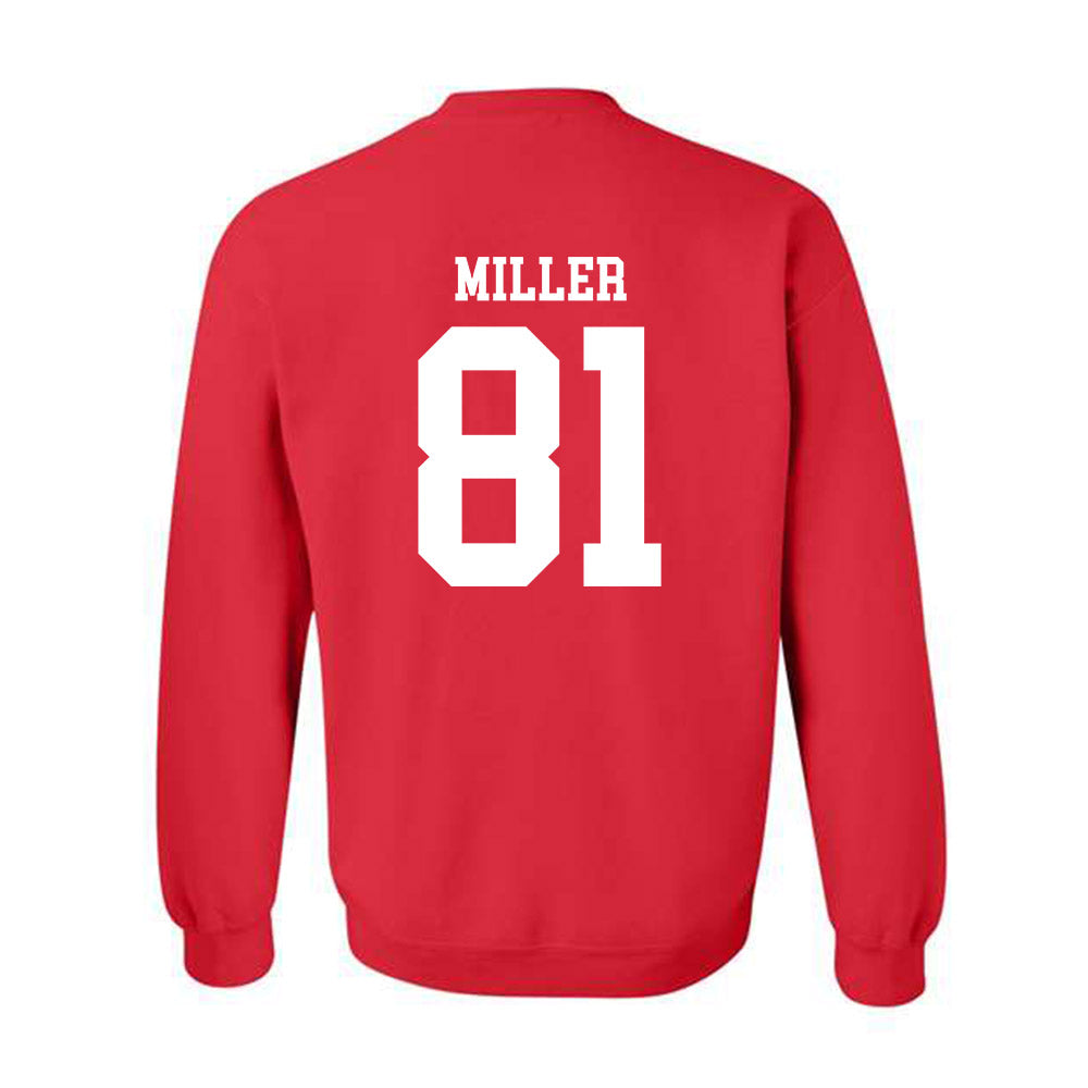 Nebraska - NCAA Football : Hayes Miller - Fashion Shersey Crewneck Sweatshirt-1