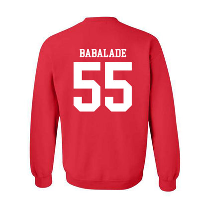 Nebraska - NCAA Football : Tree Babalade - Fashion Shersey Crewneck Sweatshirt-1