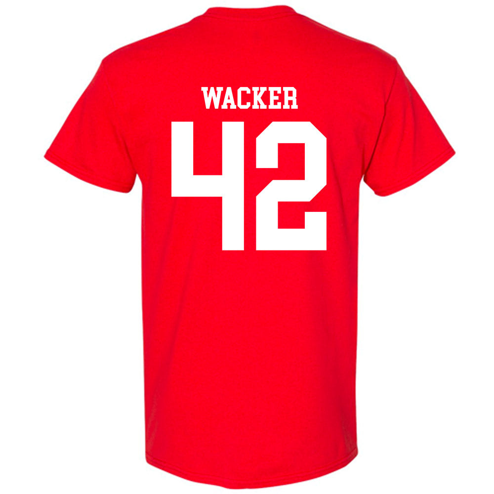 Nebraska - NCAA Football : Derek Wacker - Fashion Shersey T-Shirt-1