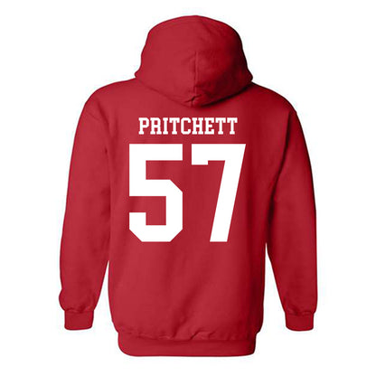Nebraska - NCAA Football : Elijah Pritchett - Fashion Shersey Hooded Sweatshirt-1