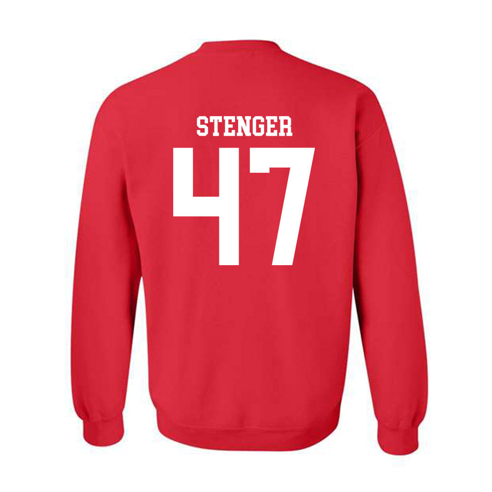 Nebraska - NCAA Football : Gage Stenger - Fashion Shersey Crewneck Sweatshirt-1