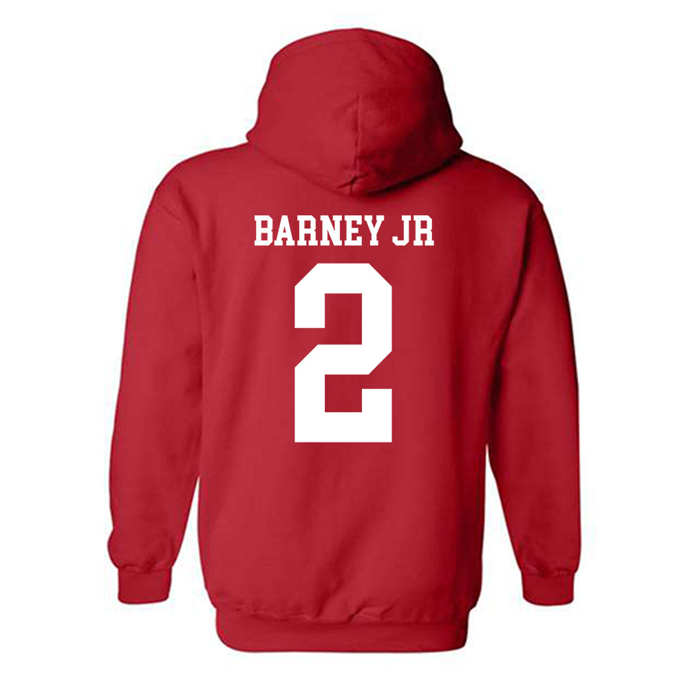 Nebraska - NCAA Football : Jacory Barney Jr - Fashion Shersey Hooded Sweatshirt-1