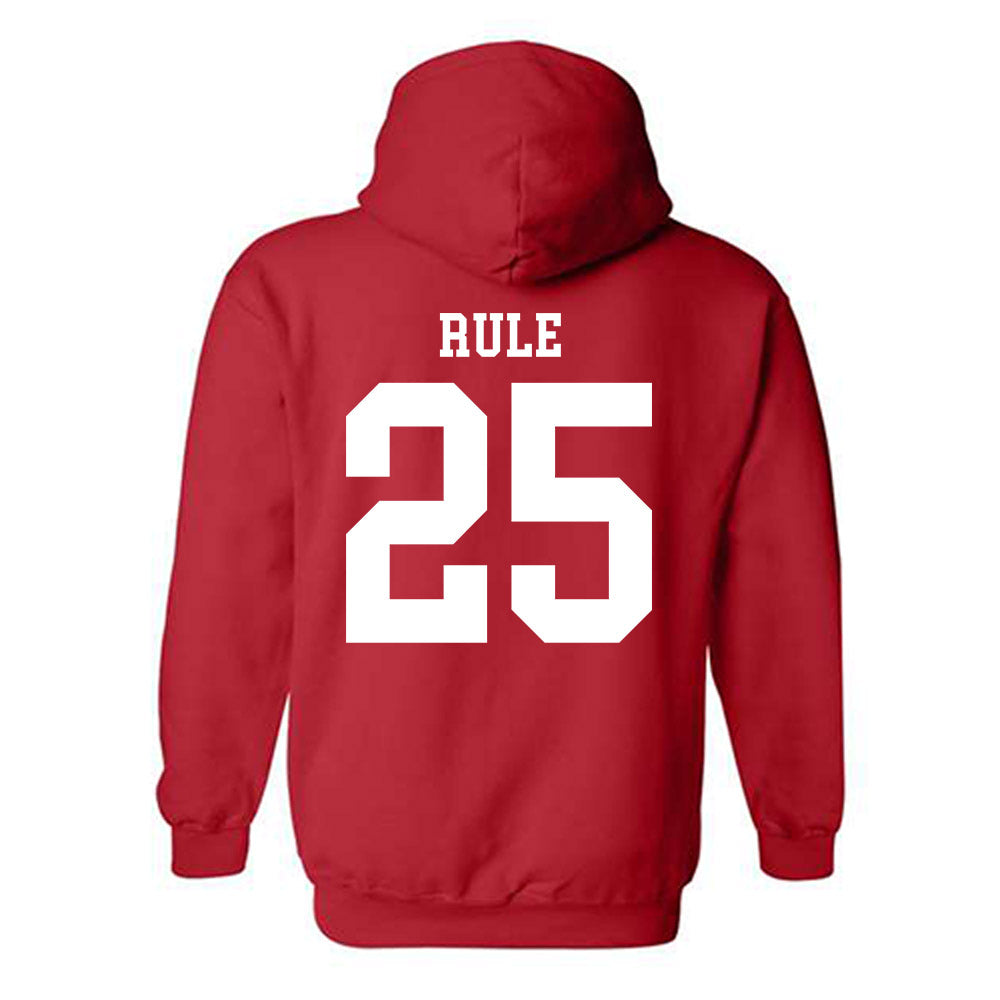 Nebraska - NCAA Football : Jamal Rule - Fashion Shersey Hooded Sweatshirt-1