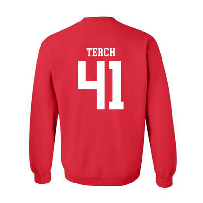Nebraska - NCAA Football : Tanner Terch - Fashion Shersey Crewneck Sweatshirt-1
