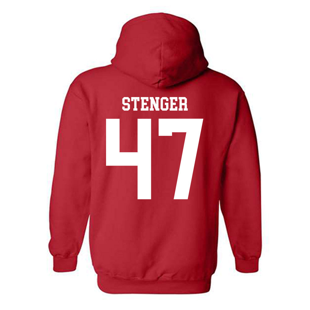 Nebraska - NCAA Football : Gage Stenger - Fashion Shersey Hooded Sweatshirt-1
