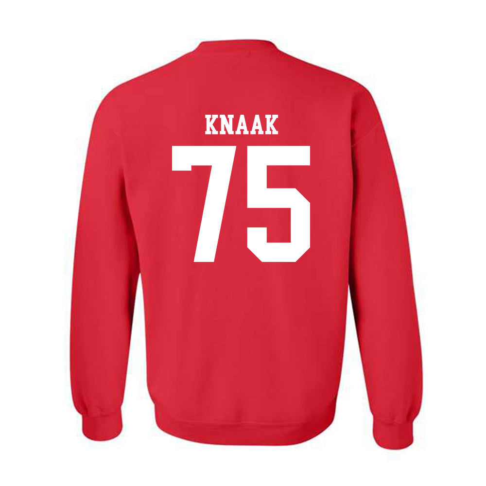 Nebraska - NCAA Football : Tyler Knaak - Fashion Shersey Crewneck Sweatshirt-1