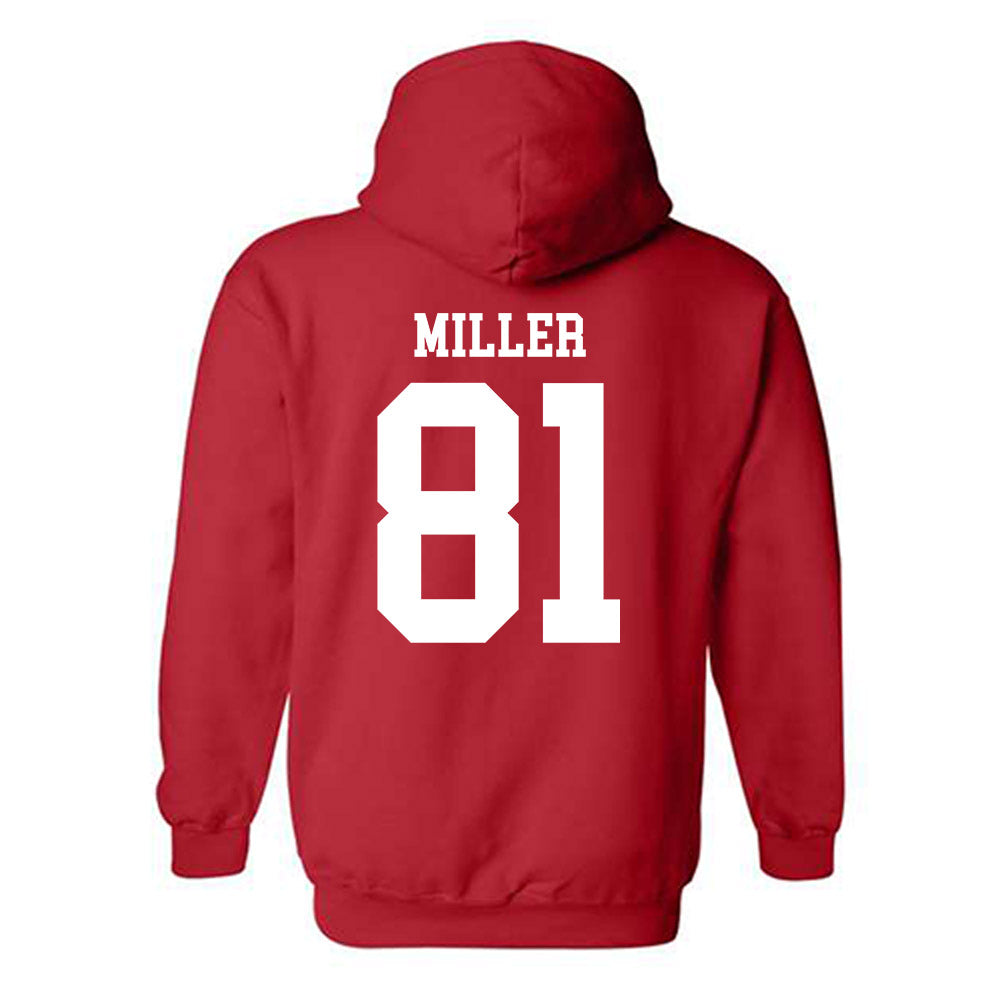 Nebraska - NCAA Football : Hayes Miller - Fashion Shersey Hooded Sweatshirt-1
