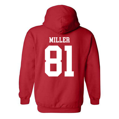 Nebraska - NCAA Football : Hayes Miller - Fashion Shersey Hooded Sweatshirt-1