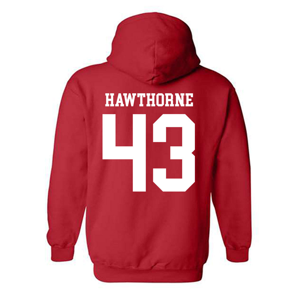 Nebraska - NCAA Football : Will Hawthorne - Fashion Shersey Hooded Sweatshirt-1