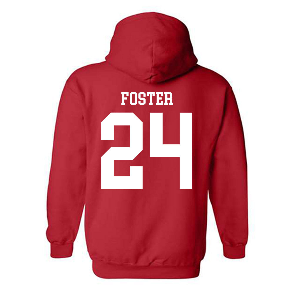 Nebraska - NCAA Football : Dexter Foster - Fashion Shersey Hooded Sweatshirt-1