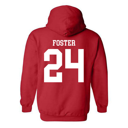 Nebraska - NCAA Football : Dexter Foster - Fashion Shersey Hooded Sweatshirt-1