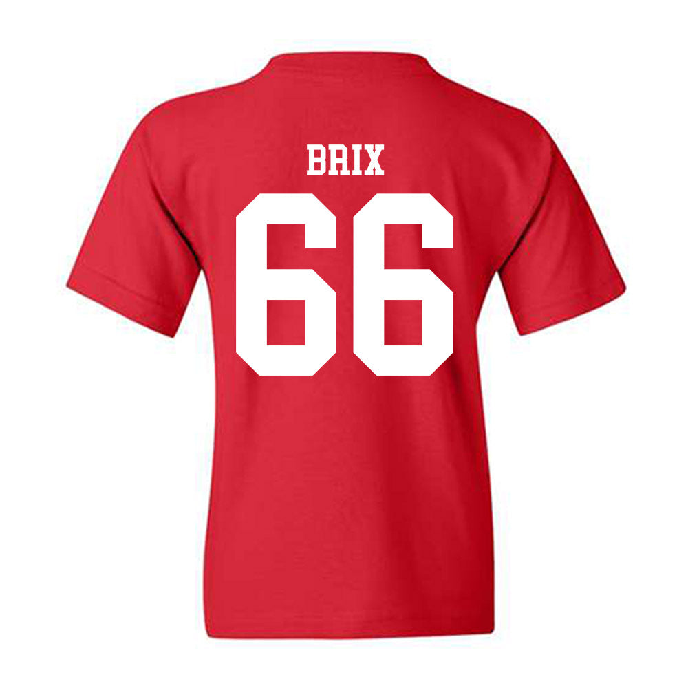 Nebraska - NCAA Football : Grant Brix - Fashion Shersey Youth T-Shirt-1