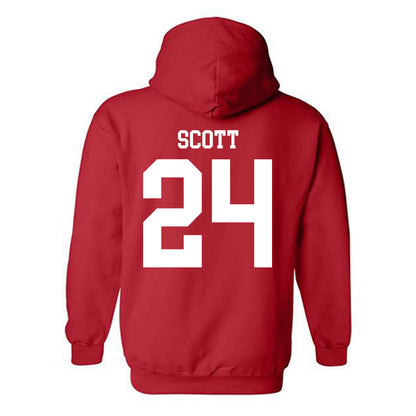 Nebraska - NCAA Football : Nalin Scott - Fashion Shersey Hooded Sweatshirt-1