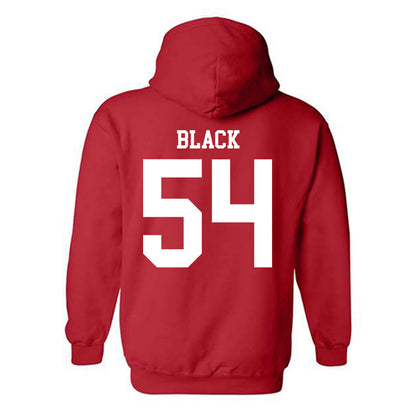 Nebraska - NCAA Football : Brendan Black - Fashion Shersey Hooded Sweatshirt-1