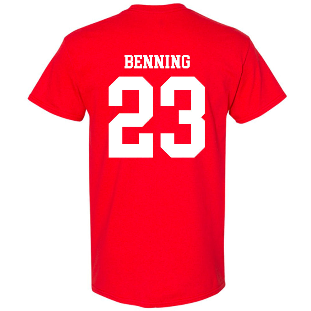 Nebraska - NCAA Football : Caleb Benning - Fashion Shersey T-Shirt-1