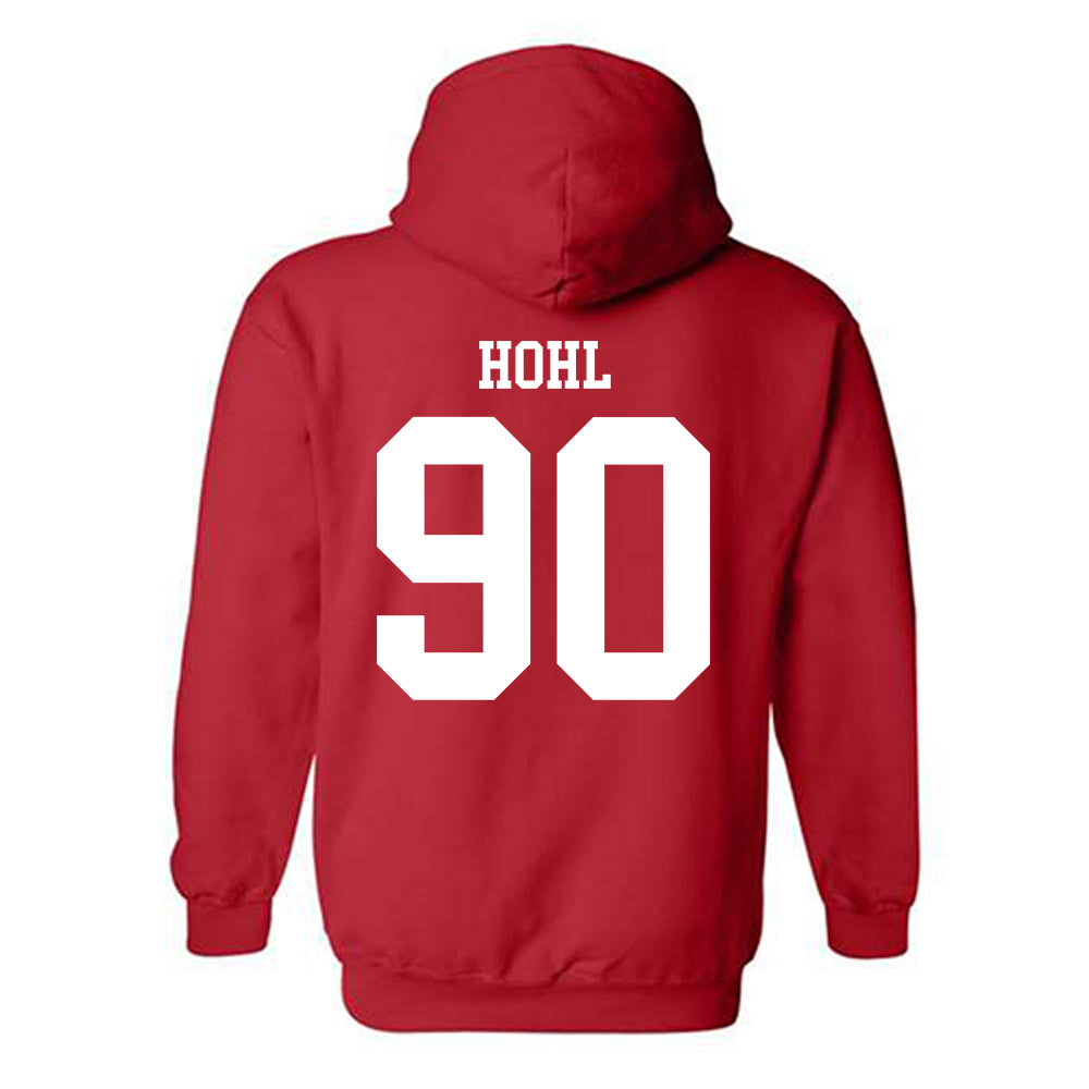 Nebraska - NCAA Football : John Hohl - Fashion Shersey Hooded Sweatshirt-1