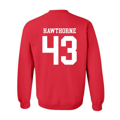 Nebraska - NCAA Football : Will Hawthorne - Fashion Shersey Crewneck Sweatshirt-1