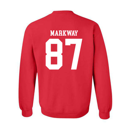 Nebraska - NCAA Football : Mac Markway - Fashion Shersey Crewneck Sweatshirt-1