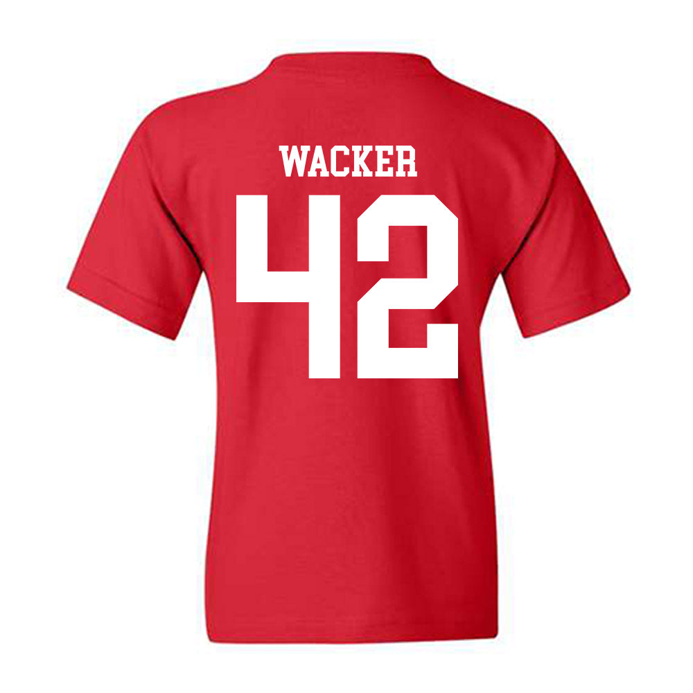 Nebraska - NCAA Football : Derek Wacker - Fashion Shersey Youth T-Shirt-1