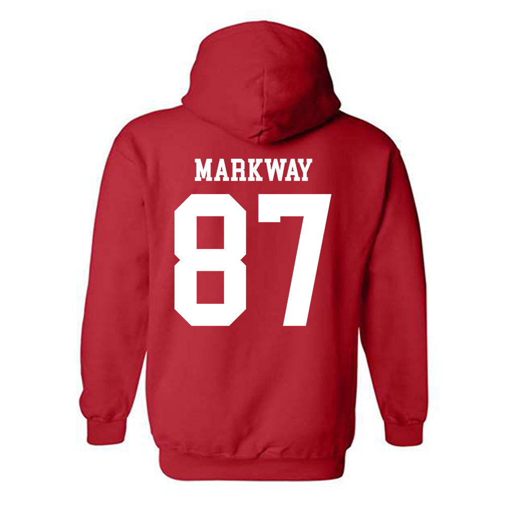 Nebraska - NCAA Football : Mac Markway - Fashion Shersey Hooded Sweatshirt-1