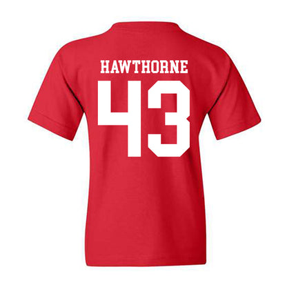 Nebraska - NCAA Football : Will Hawthorne - Fashion Shersey Youth T-Shirt-1