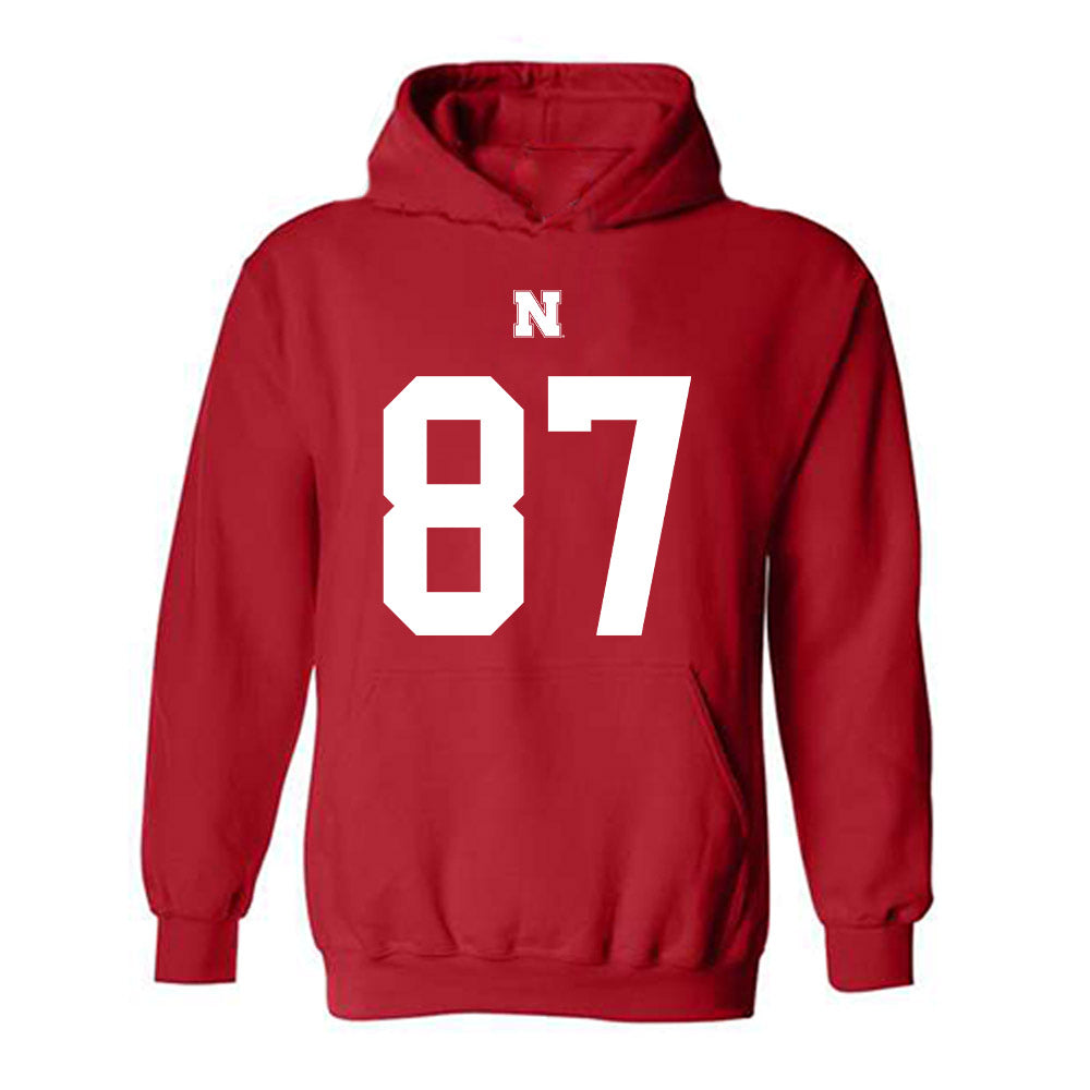 Nebraska - NCAA Football : Mac Markway - Fashion Shersey Hooded Sweatshirt-0