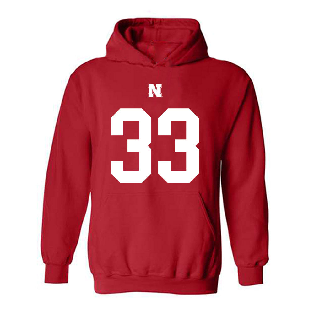 Nebraska - NCAA Football : Owen Chambliss - Fashion Shersey Hooded Sweatshirt-0