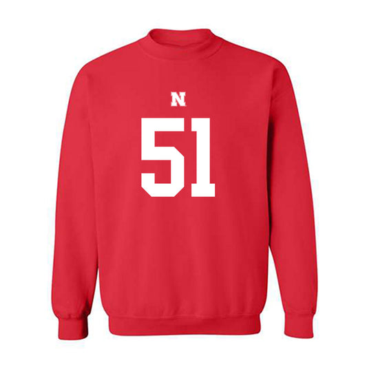 Nebraska - NCAA Football : Dawson Merritt - Fashion Shersey Crewneck Sweatshirt-0