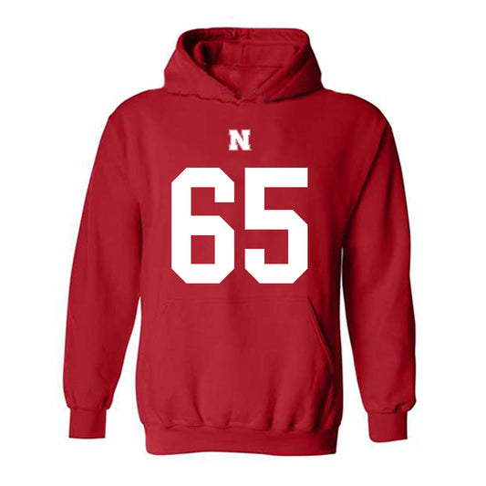 Nebraska - NCAA Football : Paul Mubenga - Fashion Shersey Hooded Sweatshirt-0